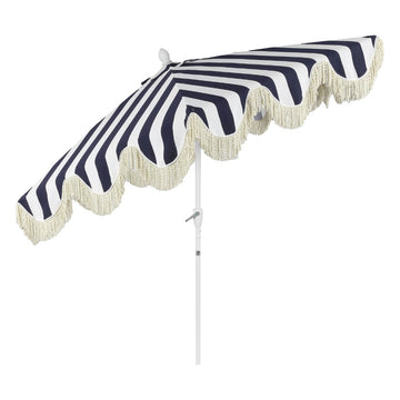 Collins 9 ft. Classic Cottage Tassel Market Patio Umbrella